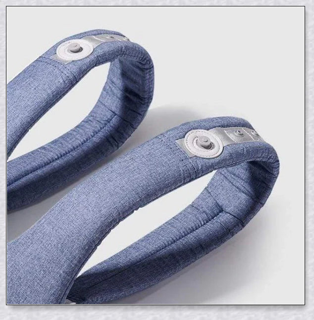 Proactive Sunveno Explorer Baby Carrier in grey, navy, and black colours with adjustable straps and breathable mesh and cotton materials