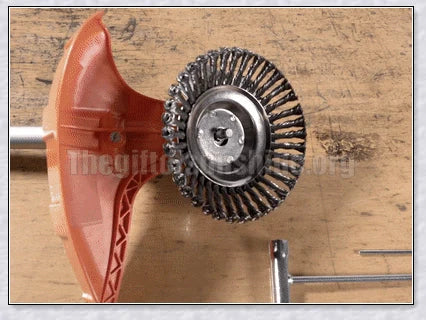 Unbreakable wired trimmer blade made from high-grade steel alloy for cutting through weeds, grass, and branches efficiently