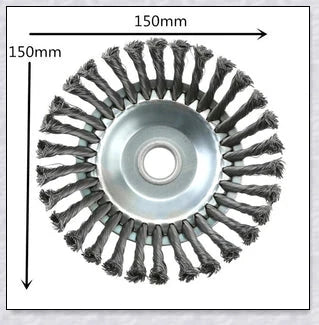 Unbreakable wired trimmer blade made from high-grade steel alloy for cutting through weeds, grass, and branches efficiently