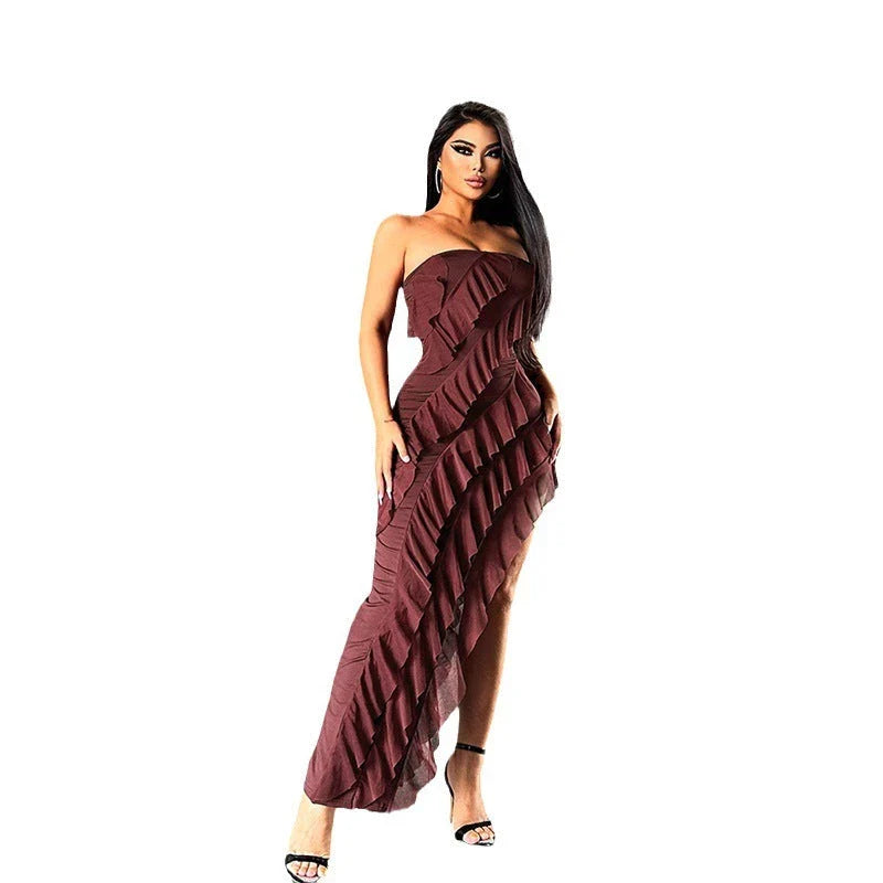 Stylish backless tassel dress in various colors, perfect for summer parties and clubwear