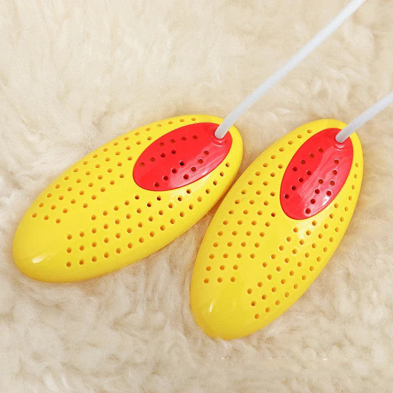 Versatile electric shoe dryer with multi-speed adjustable drying, anti-bacterial and deodorizing features, and 360-degree surround drying for fresh, hygienic shoes