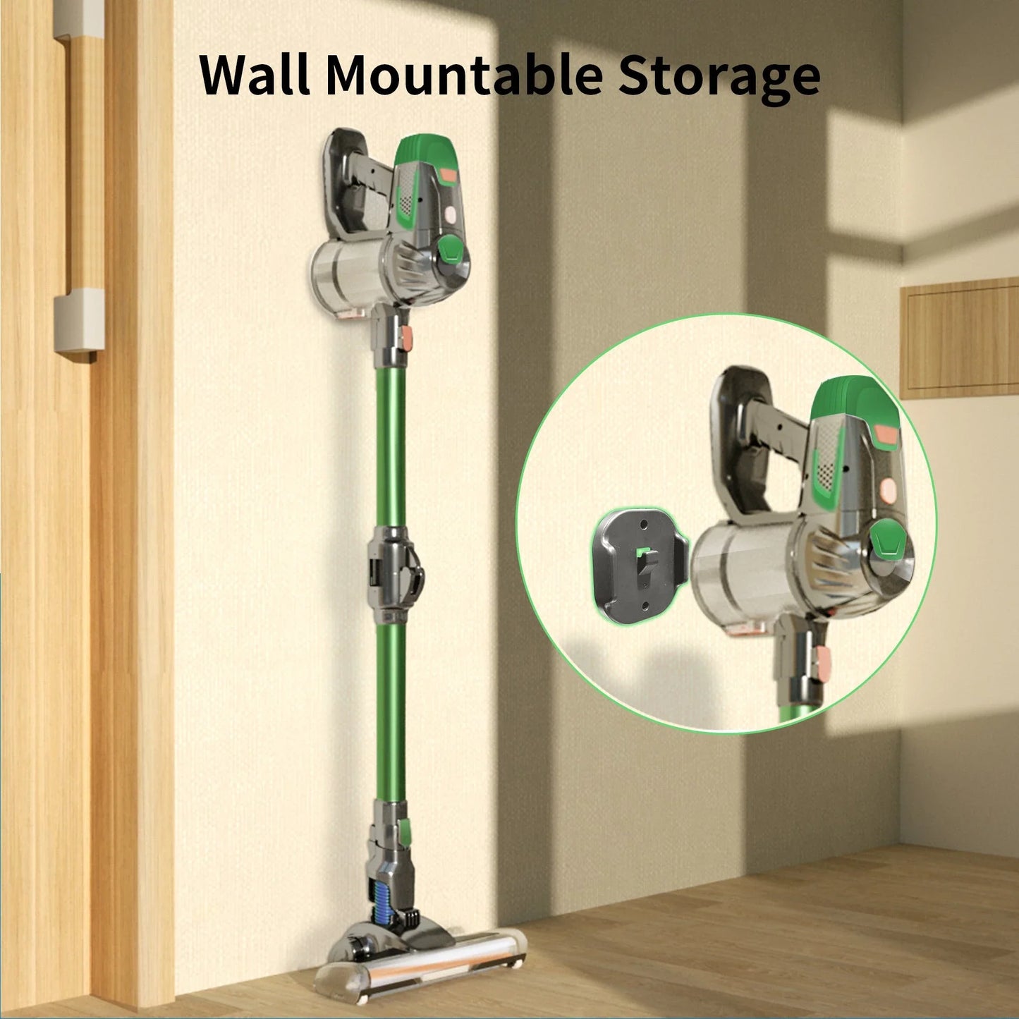 Cordless vacuum cleaner with powerful suction, foldable design, and versatile cleaning capabilities for home and car use
