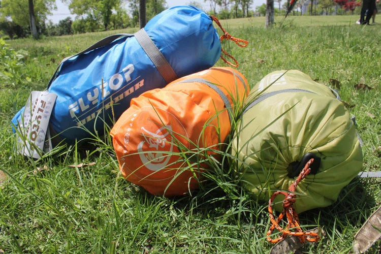Premium double-layered waterproof camping tent with Oxford cloth exterior and aluminium alloy frame for all-weather outdoor adventures