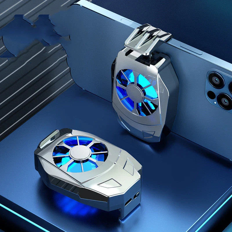 Powerful Mobile Phone Cooling Fan with Gamepad Mount - Sleek Design, Efficient Cooling for Uninterrupted Mobile Gaming