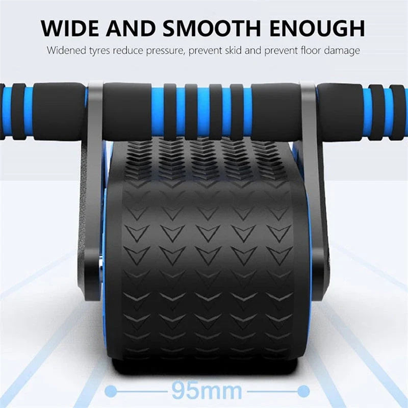 Premium Dual-Wheel Abdominal Roller for Intense Core and Arm Workouts - Durable Construction, Comfortable Grip, Suitable for All Fitness Levels