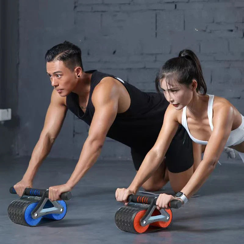 Premium Dual-Wheel Abdominal Roller for Intense Core and Arm Workouts - Durable Construction, Comfortable Grip, Suitable for All Fitness Levels