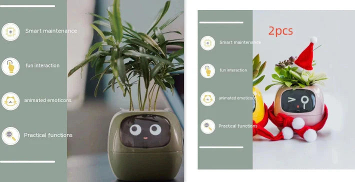 Smart Planter with AI and 7 sensors for easy plant care in various colours