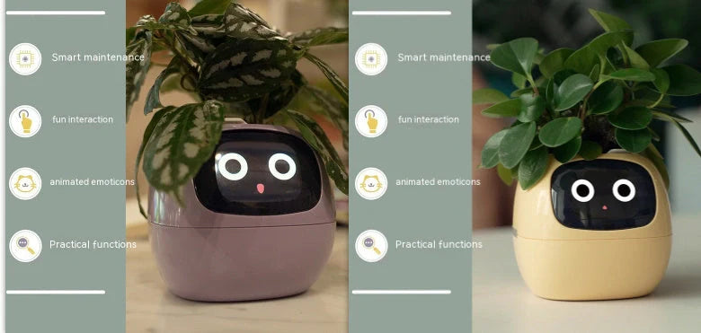 Smart Planter with AI and 7 sensors for easy plant care in various colours
