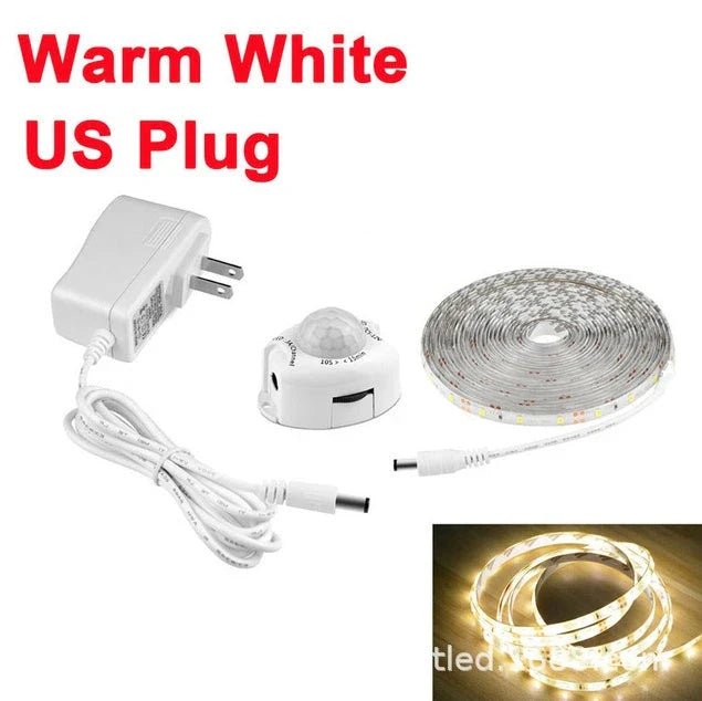 Automated Smart LED Light Strip with Motion Sensor - Customizable Lighting for Your Home