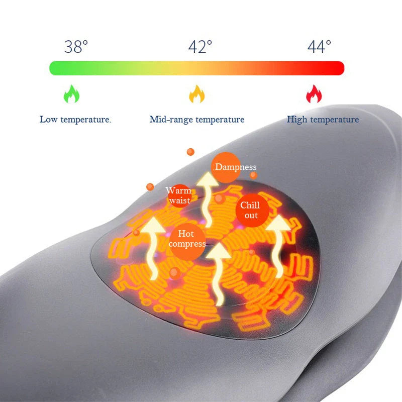 Premium Waist Massager with Heat Therapy - Ergonomic design for lower back pain relief and improved posture