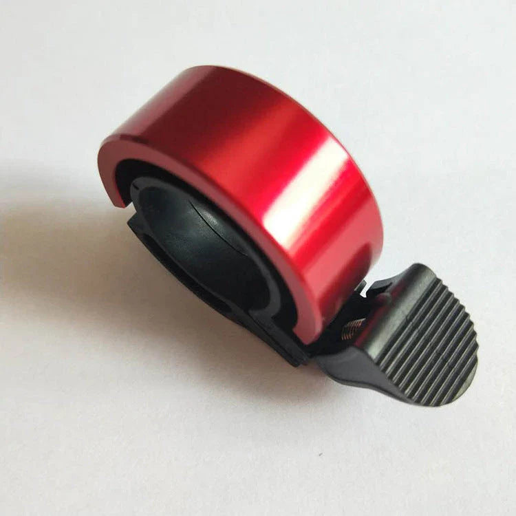 Stylish aluminium bicycle bell with clear, 90-decibel sound for enhanced safety and style on your mountain bike or road cycle