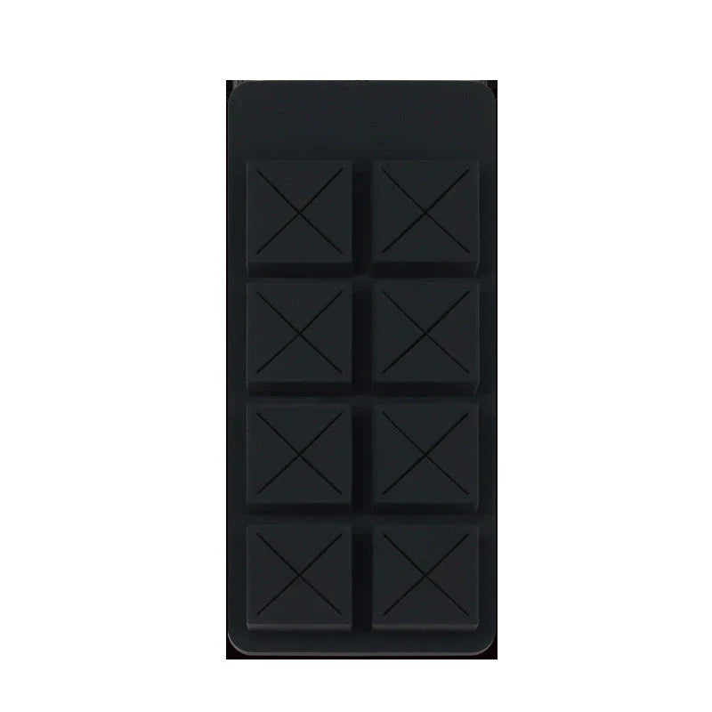 Compact desktop makeup storage organiser with 'chocolate bar' design for lipsticks, glosses, and pencils