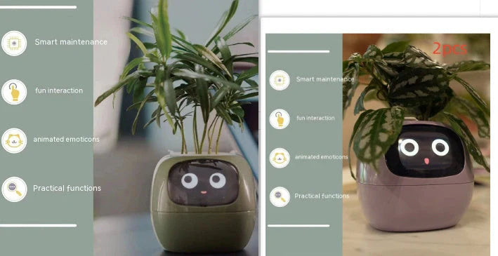 Smart Planter with AI and 7 sensors for easy plant care in various colours