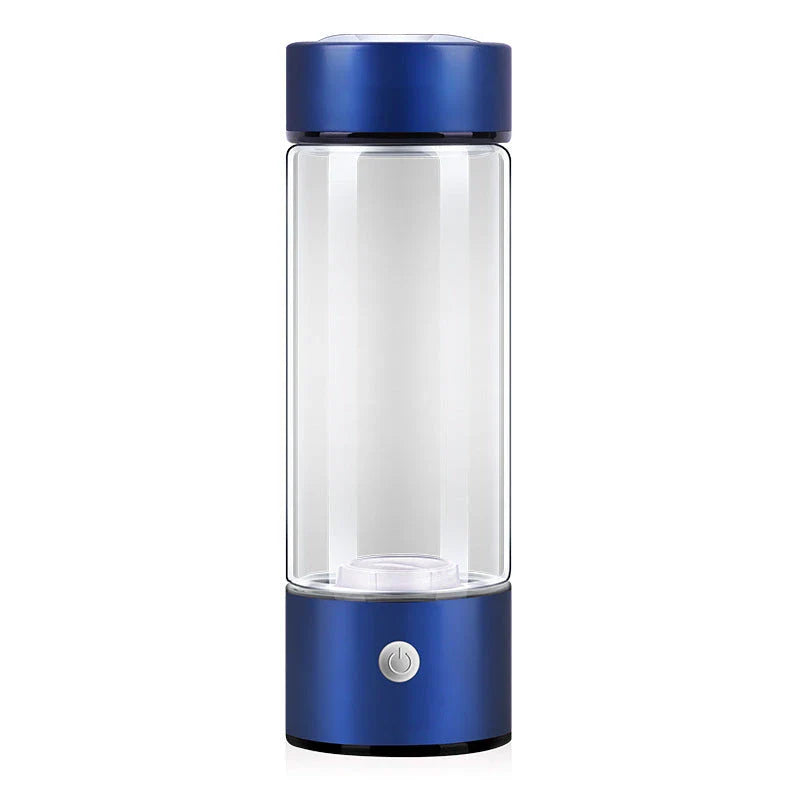 Premium Hydrogen Water Bottle with Rechargeable Generator, Borosilicate Glass, Antioxidant-Infused Water, Portable Hydration Solution