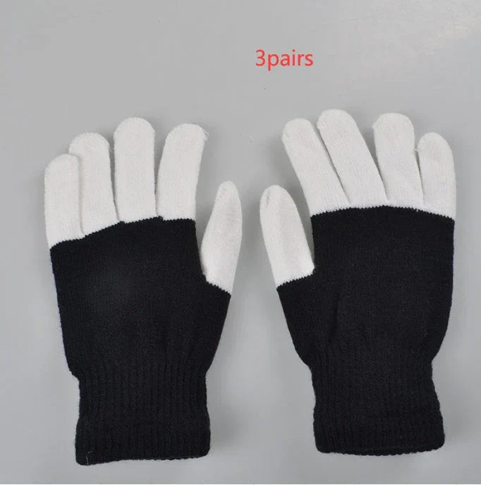 Pair of LED gloves featuring a variety of customizable lighting effects for dance, performance, and nightlife events
