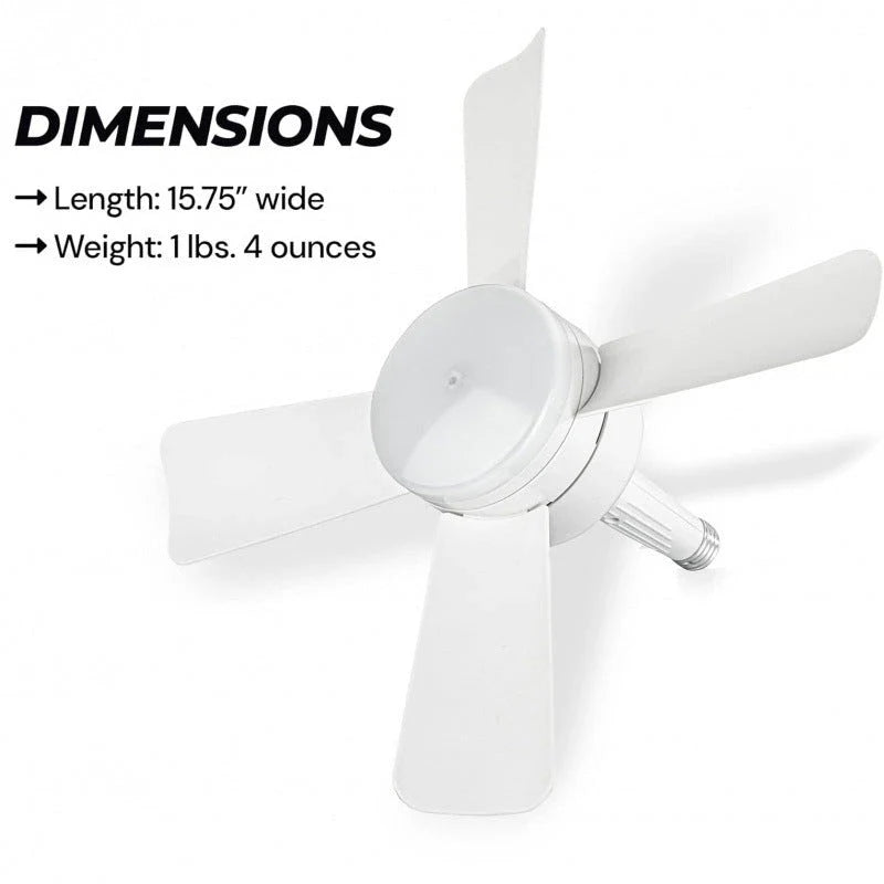 Ceiling fan with integrated LED light, remote control, and adjustable speed settings for optimal home climate and illumination