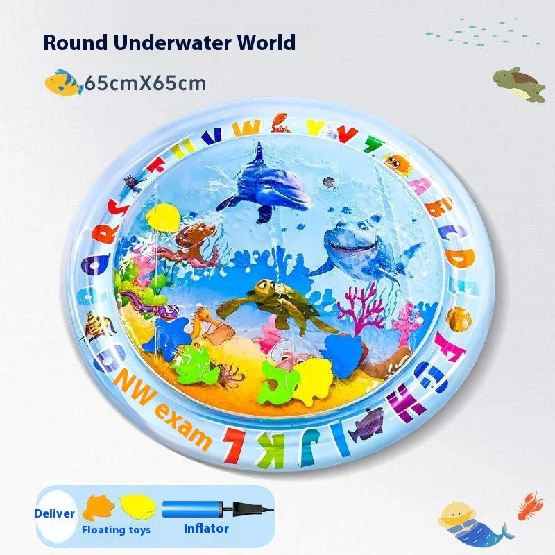 Cooling pet water mat with vibrant animal-themed designs for dogs and cats to stay cool and comfortable
