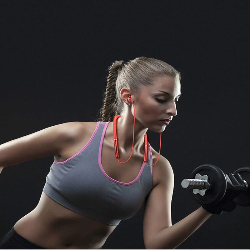 Wireless Bluetooth Sports Headphones with Magnetic Necklace Design