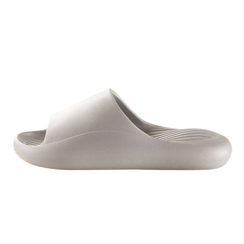 Comfortable slip-on slippers with anti-skid soles in a variety of vibrant colors