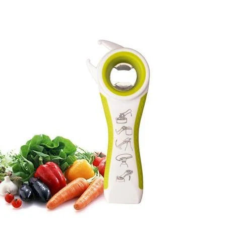 Versatile 5-in-1 stainless steel can opener and bottle opener - a must-have for any UK kitchen
