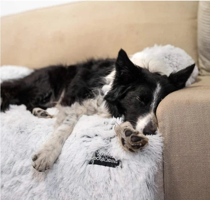 Removable pet dog mat with soft velvet fabric and self-warming polyester inner layer