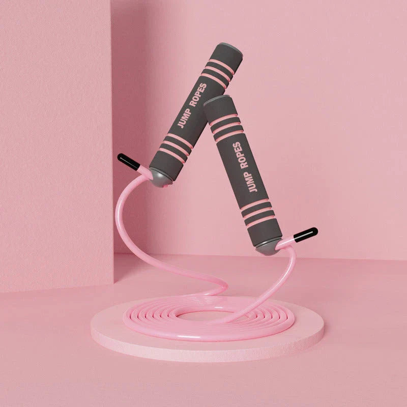 Adjustable speed skipping rope with various colour and model options, designed for fitness training and weight loss
