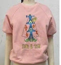 Premier children's clothing in green and pink colours, featuring short shirts in various sizes