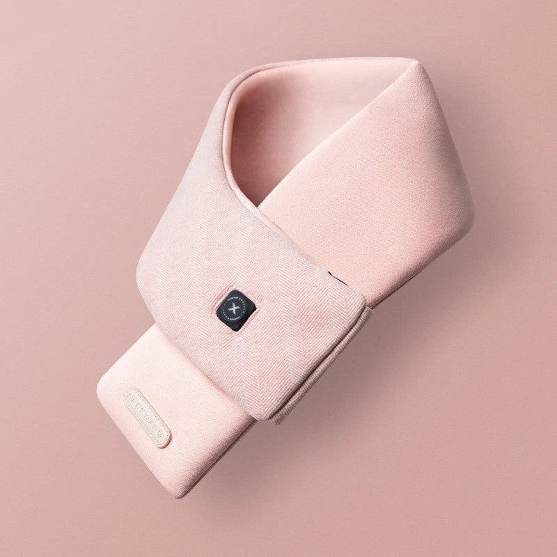 Electric Neck and Shoulder Warmer Scarf with USB Heating, Featuring Soft Cotton Construction and Adjustable Temperature Settings