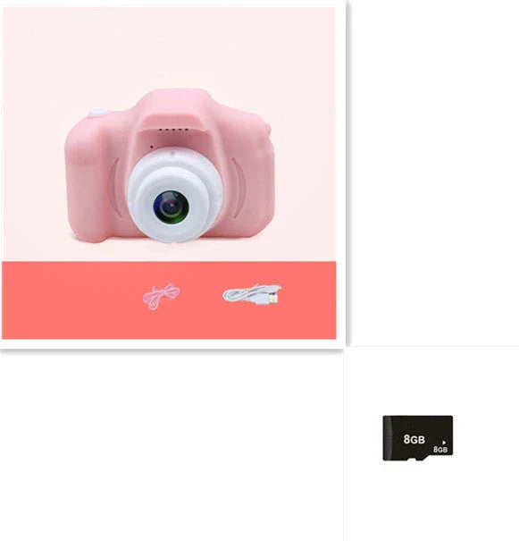 A colorful, cartoon-inspired digital camera for kids with fun filters and high-quality features