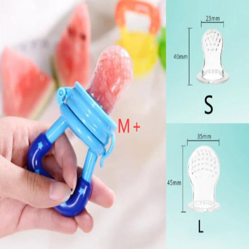 Versatile silicone pacifier with secure design to provide a safe and comfortable feeding experience for babies
