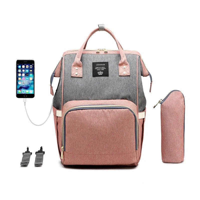 Stylish Mummy Bag - Multifunctional Large Capacity Organiser for Busy Parents in various colours and styles