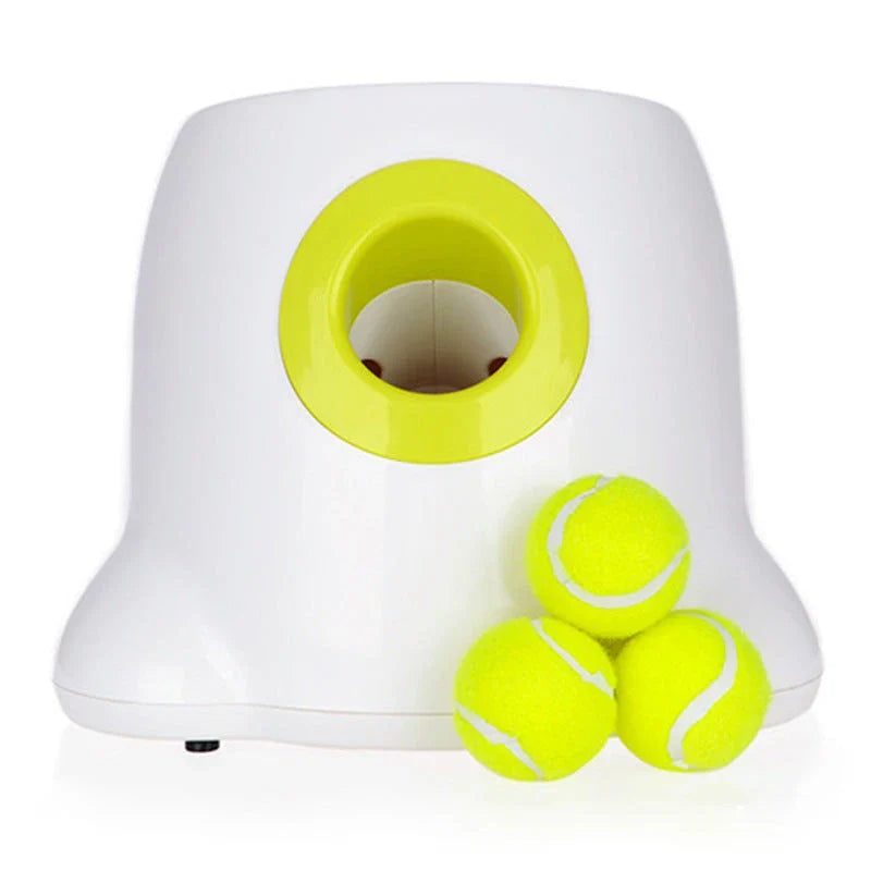 Automatic Dog Ball Launcher with 3 distance settings, keeping dogs active and entertained for hours
