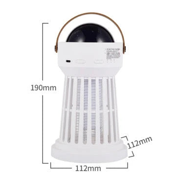 Portable 2-in-1 Mosquito Killer Lamp with Star Ceiling Projection for Indoor and Outdoor Use