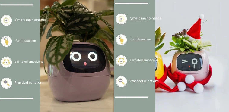 Smart Planter with AI and 7 sensors for easy plant care in various colours