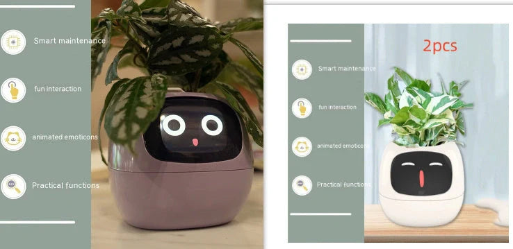 Smart Planter with AI and 7 sensors for easy plant care in various colours