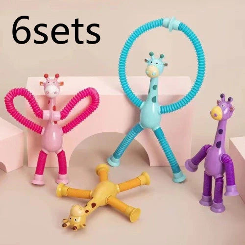 Giraffe Tubes Sensory Toys stretchable fidget toy in multiple colours