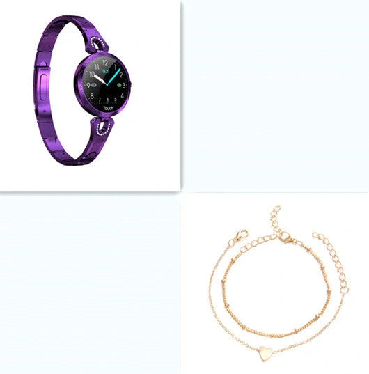 Stylish smartwatch with sleek design, high-definition colour display, and health monitoring features for fashionable British women