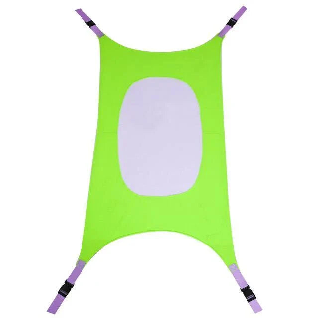 Portable baby crib hammock made of soft crushed velour in various colors to help reduce SIDS and flat head syndrome