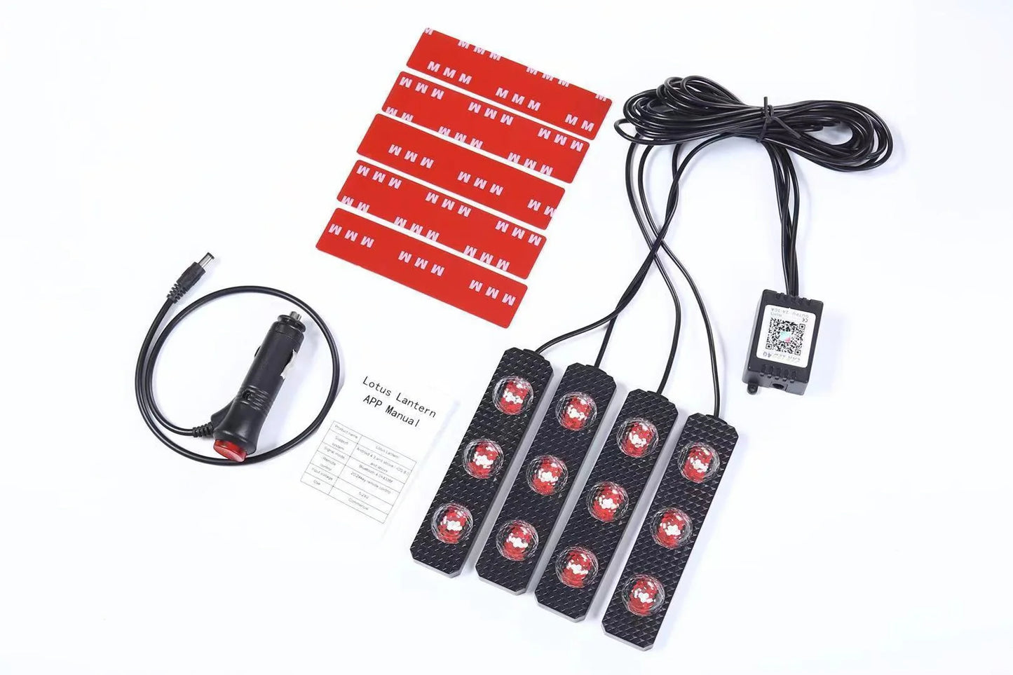 Foot Soles Full Of Stars LED Atmosphere Light for cars, creating a customisable starry night effect