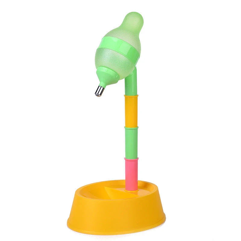 Adjustable Pet Water Dispenser with Elevated Stand - Premium Food-Grade Plastic Design for Cats and Dogs