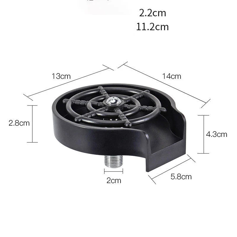 Premium countertop cup washer with high-pressure spray for efficient cleaning of cups and glassware in bars and kitchens