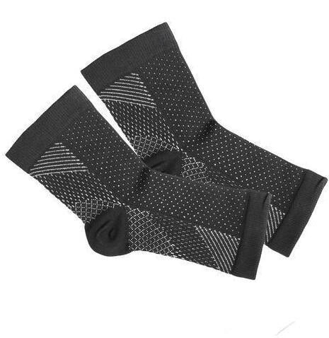 Premium sports compression socks with ankle support, breathable nylon material, and stylish designs