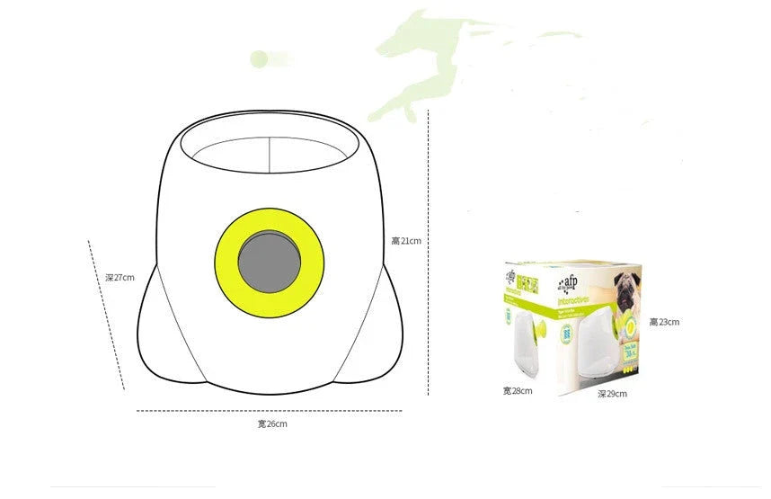 Automatic Dog Ball Launcher with 3 distance settings, keeping dogs active and entertained for hours