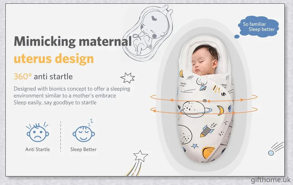 Anti-Startle Swaddle for Babies - Soft, Breathable, and Supportive Baby Swaddle