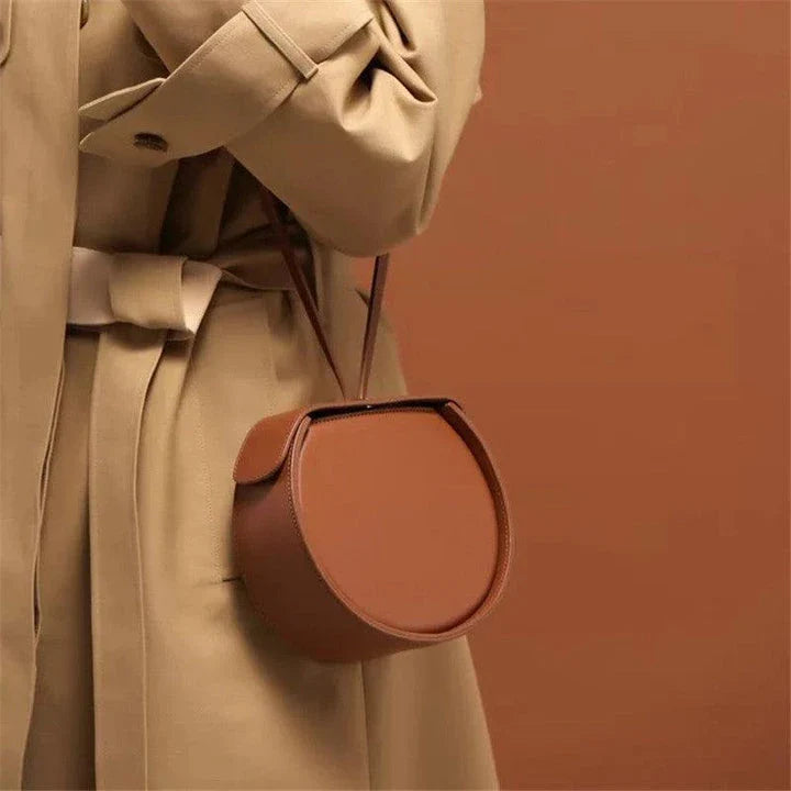 Stylish drawstring shoulder bag made with premium artificial leather for modern British lifestyle