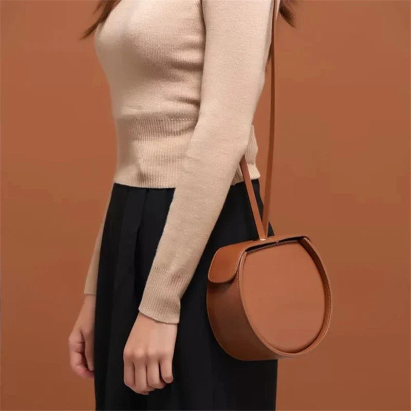 Stylish drawstring shoulder bag made with premium artificial leather for modern British lifestyle