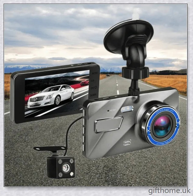 GiftHome_UK Front and Rear Dash Cam Surveillance (1080P HD)