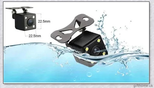 Front and Rear Dual Dash Cam Surveillance System with 1080P HD Video, 170-Degree Wide Angle Lens, and G-Sensor