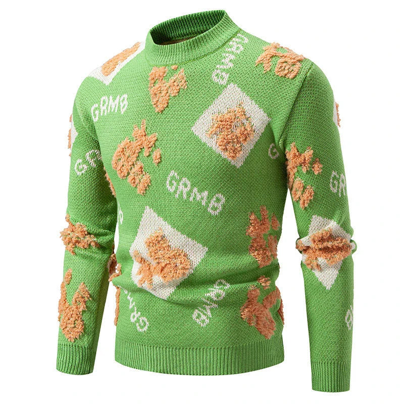 Stylish men's half-turtleneck fashion sweater in a range of classic colours