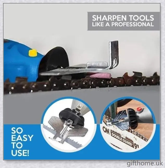 Premium Chainsaw Sharpener Attachment with Angle Guide for Precise Edge Maintenance
